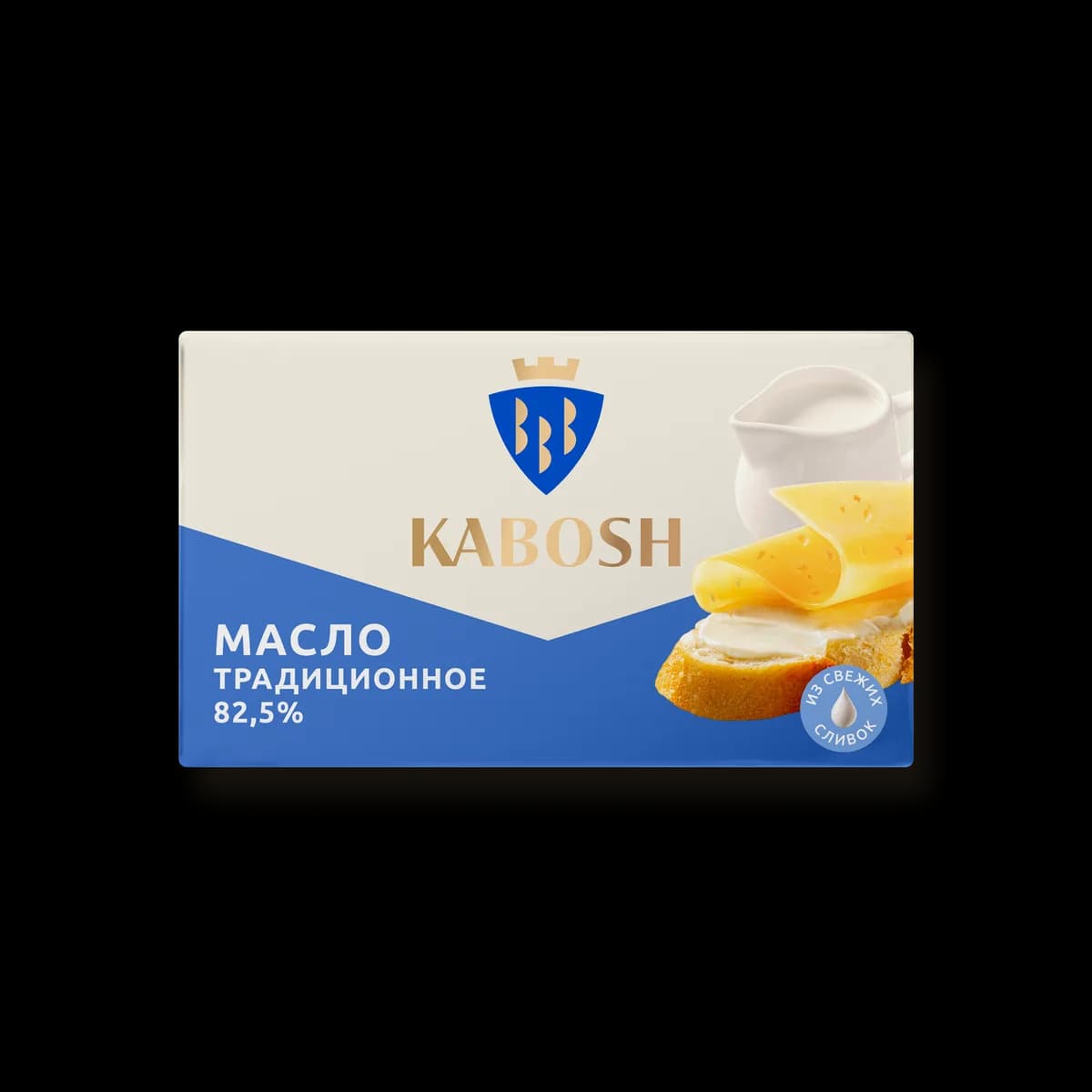 Масло сливочное Кабош Традиционное 82,5% 180г