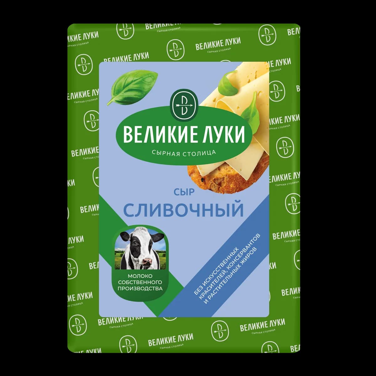 Сыр Великие Луки Сливочный 50% брус 1кг