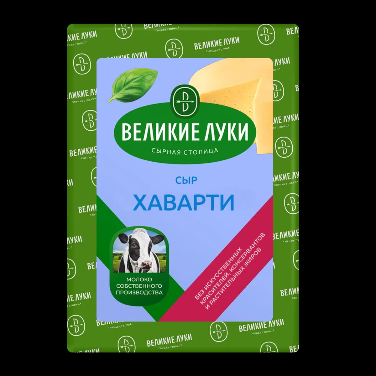 Сыр Великие Луки Хаварти 50% брус 1 кг — брус 1 кг